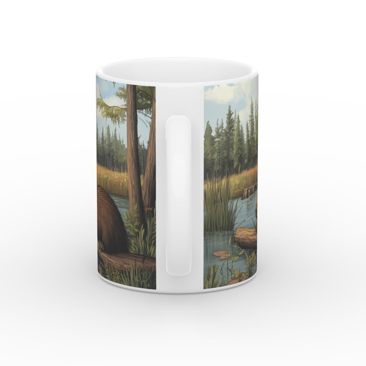 Beaver Bliss Glossy Mug