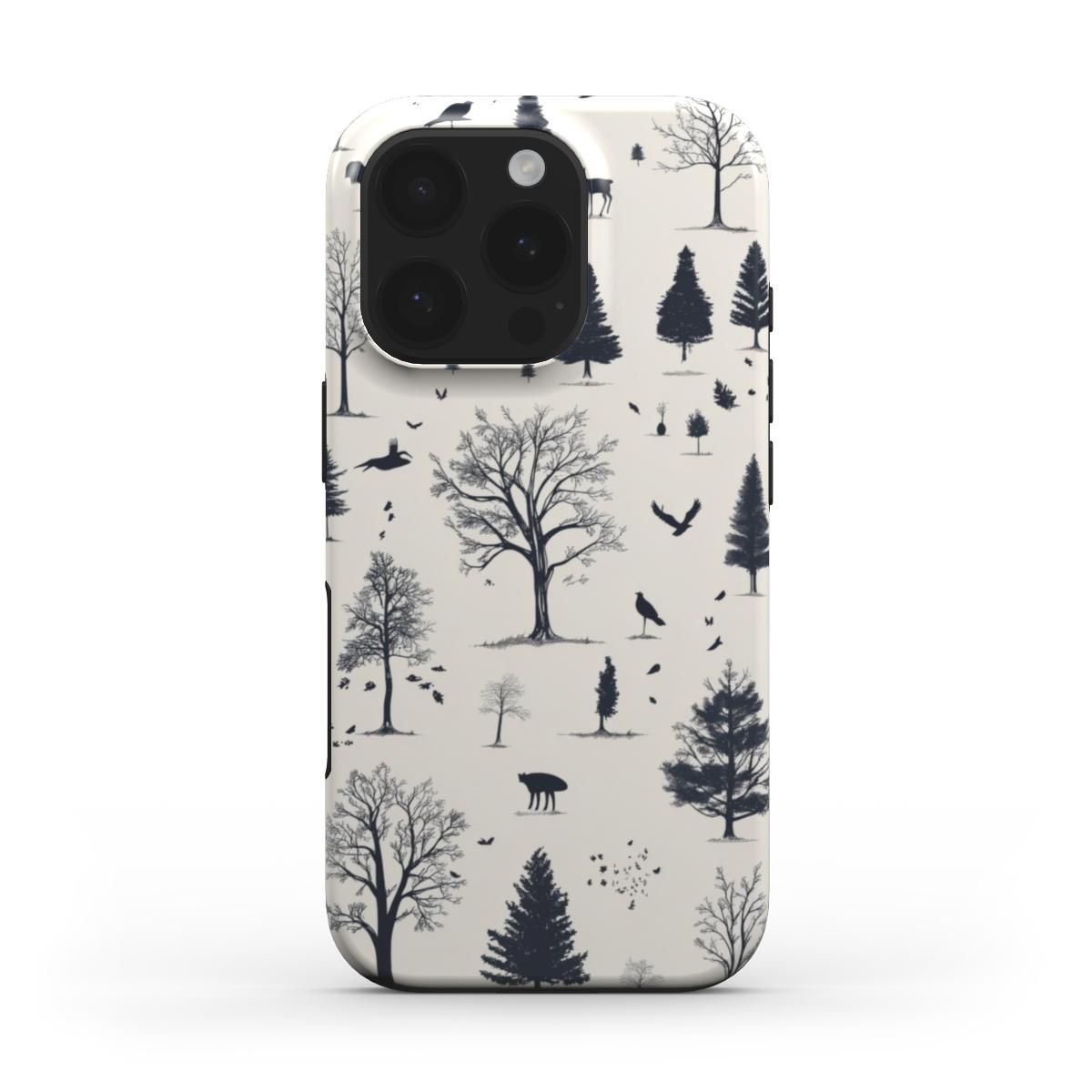 Forest Silhouettes Tough Phone Case