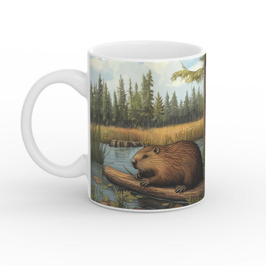 Beaver Bliss Glossy Mug