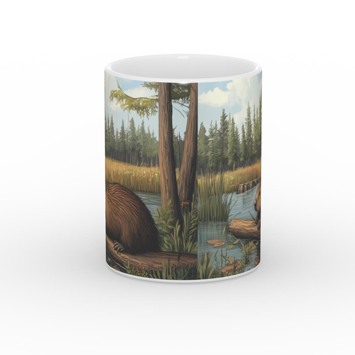 Beaver Bliss Glossy Mug